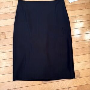 Alex Evenings, Ladies Large Black  pencil skirt Lux Finish with kick pleat NWT